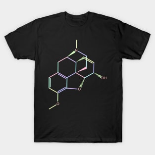 Codeine Kawaii Pastel Rainbow Molecule T-Shirt